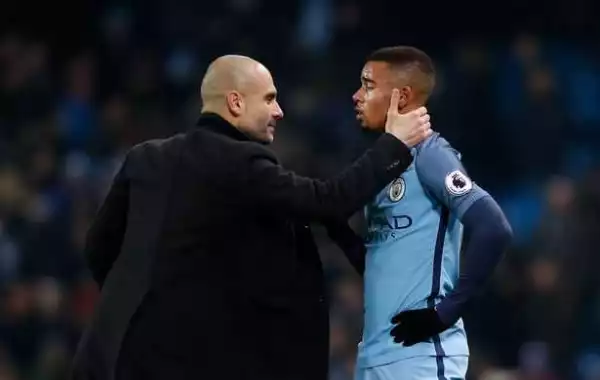 Guardiola vows to “pray” for Gabriel Jesus as City manager snubs Iheanacho again